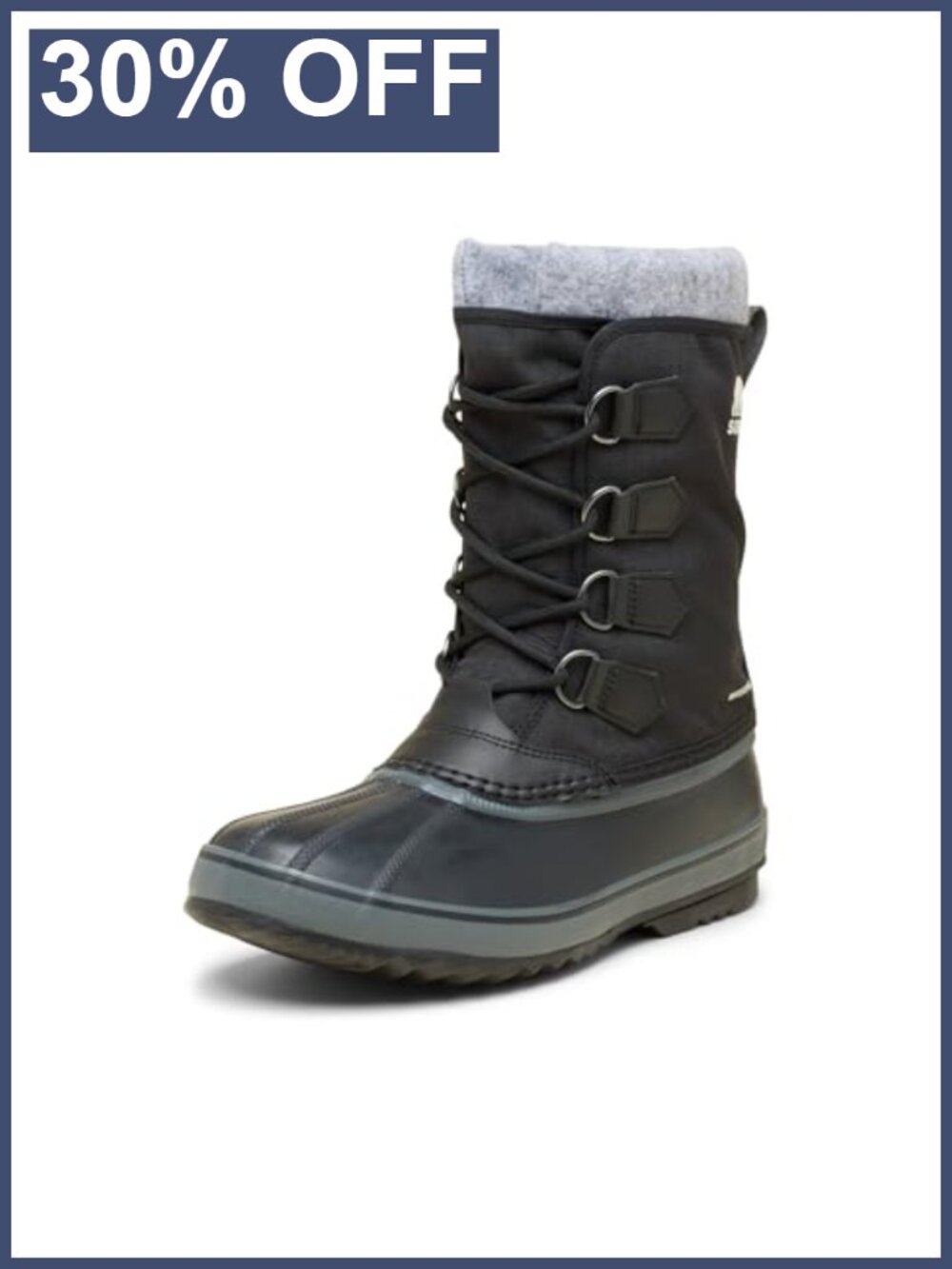 Sorel Caribou Snow Boot Waterproof Nylon Removable Felt Inner Boot